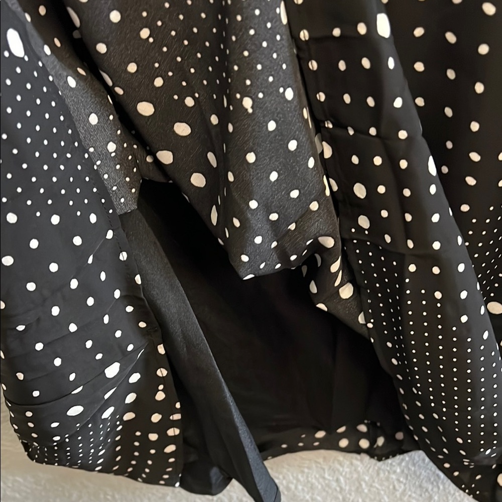 Davi & Dani Black and Cream Polka Dot Dress NWT 1X - Picture 7 of 7